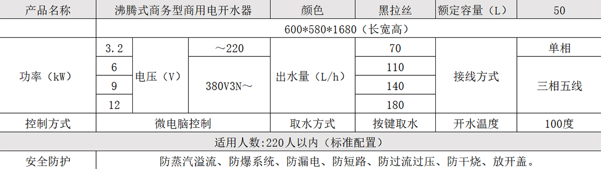 沸騰式商務(wù)型商用電開(kāi)水器二龍頭